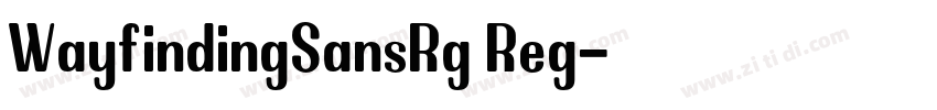WayfindingSansRg Reg字体转换